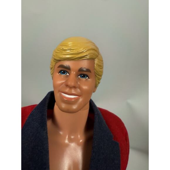 VINTAGE 1986 Heart Family Ken Doll (1968 Mark) Red Formal & Tropical Shorts Lot - Picture 2 of 16